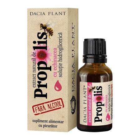 Natuurlijk propolisextract met echinacea met druppelaar, 20 ml, Dacia Plant