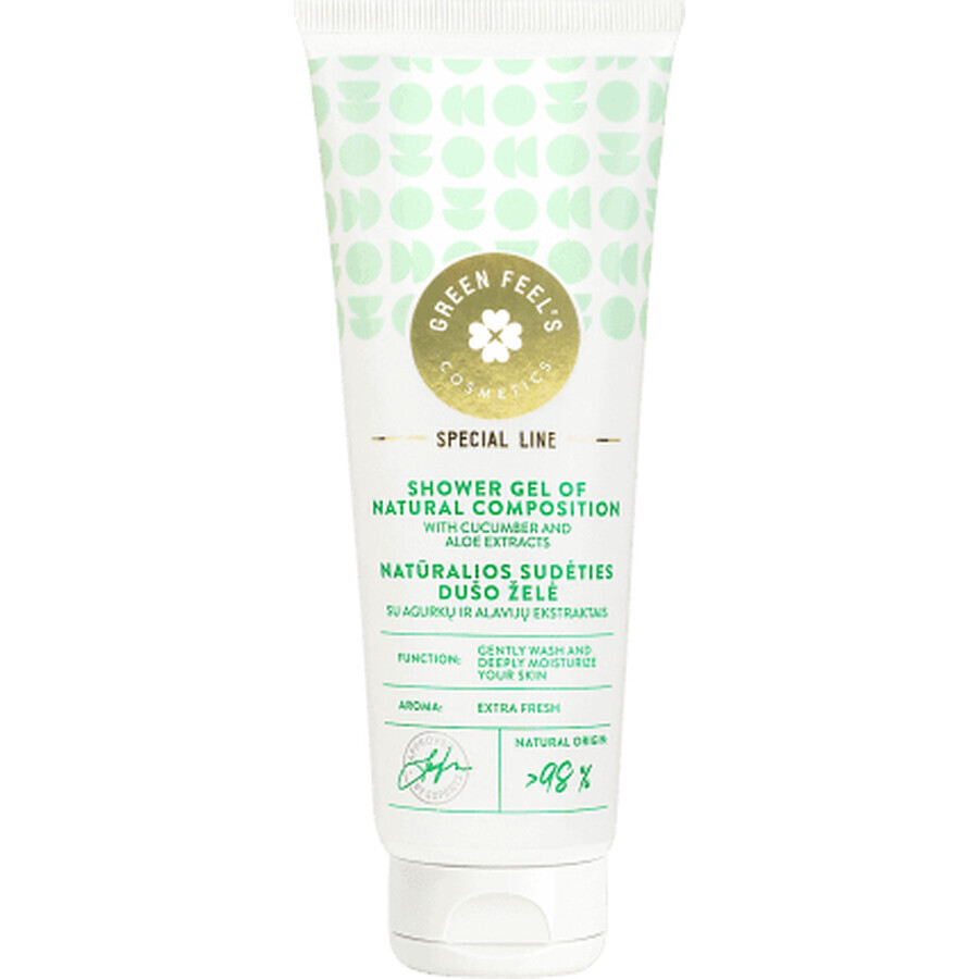 Gel douche naturel de Green Feel au concombre et à l'aloès, 250 ml