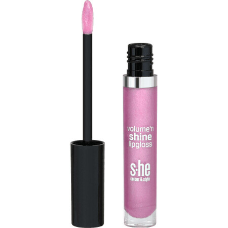 Brillo de labios She colour&amp;style Volume'n shine 340/015, 5,2 g