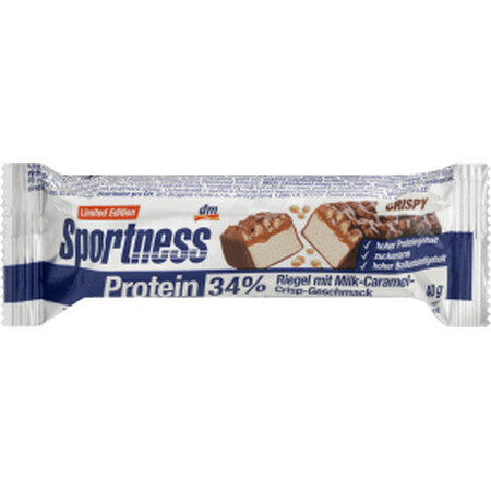 Sportness Barre protéinée au lait et au caramel, 40 g