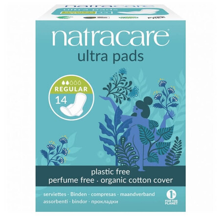 Bio Ultra Pads Regular, 14 stuks, Natracare