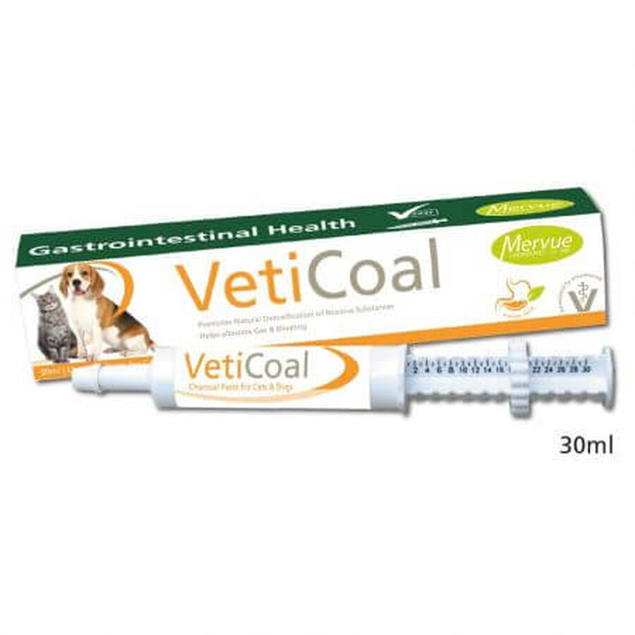 Veticoal actieve koolpasta, 30 ml, Mervue