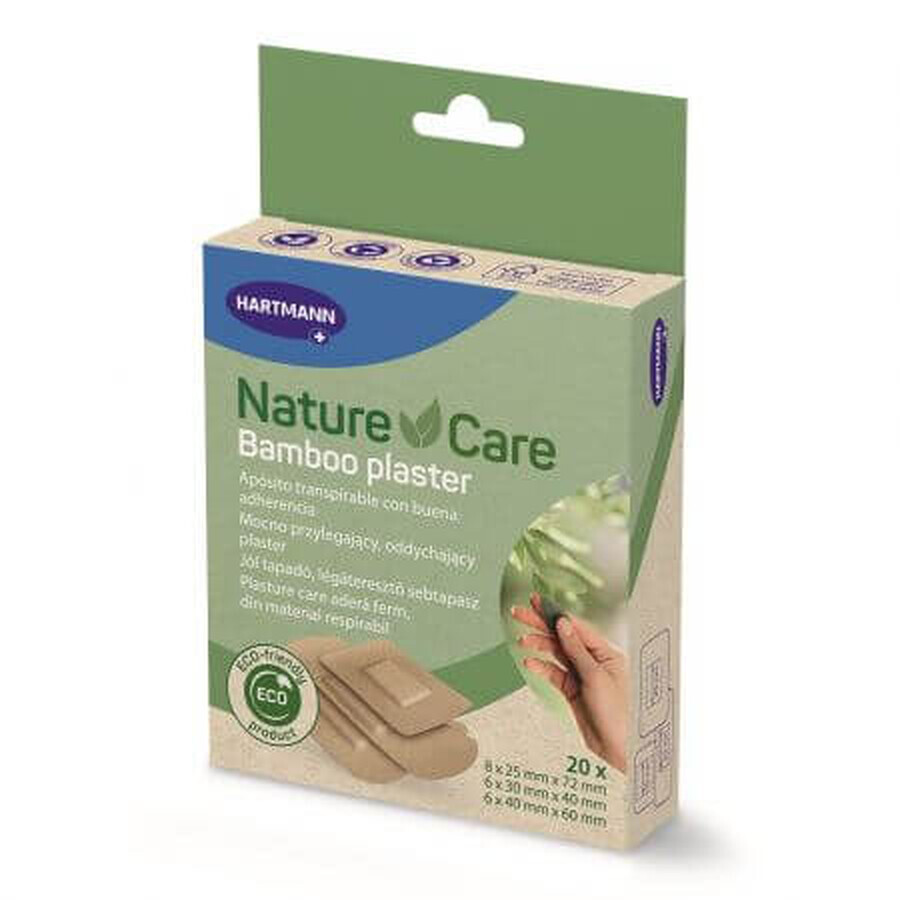 Bamboe pleisters Nature Care, 20 stuks, Hartmann