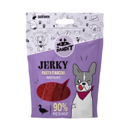 Duck Treats for Dogs Jerky Duck Fillets, 80g, Mr. Bandit