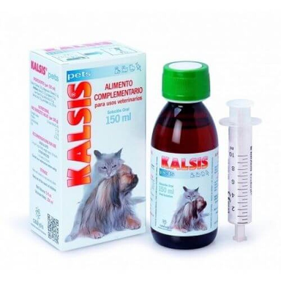 Adjuvansupplement tegen osteoporose, osteopenie en fracturen Kalsis Pets, 150 ml, Catalysis Vet