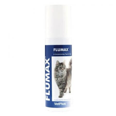 Voedingssupplement voor de gezondheid van de bovenste luchtwegen bij katten Flumax, 150 ml, VetPlus