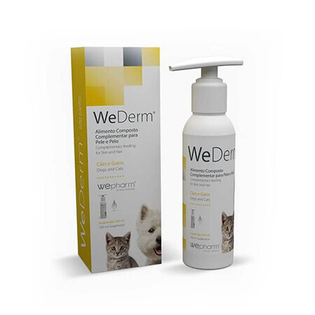 Ergänzungsmittel gegen dermatologische Erkrankungen bei Hunden und Katzen WeDerm, 100 ml, WePharm