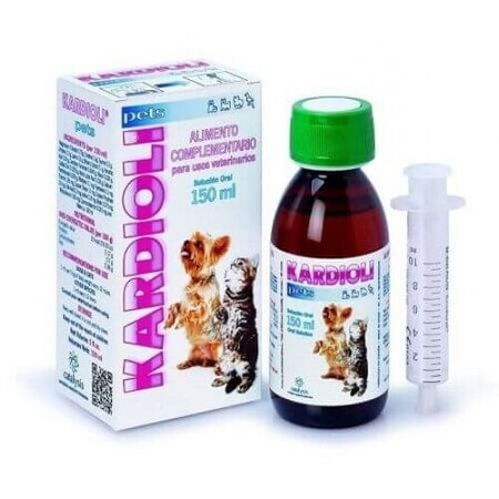 Kardioli Pets suplemento cardiaco para perros y gatos, 150 ml, Catalysis Vet