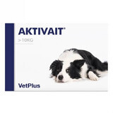 Supplement against nervous system disorders for dogs over 10 kg Aktivait Medium and Large Breed, 60 capsules, VetPlus