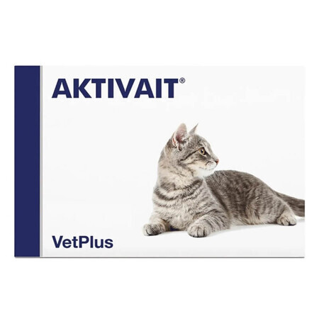 Supliment impotriva afectiunilor sistemului nervos pentru caini si pisici Aktivait Cat, 60 capsule, VetPlus