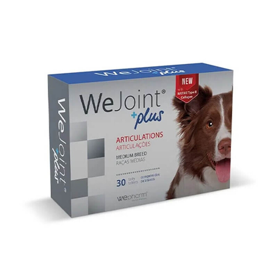 Integratore contro le infiammazioni articolari per cani di taglia media WeJoint Plus Medium Breed, 30 compresse, WePharm