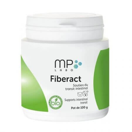 Suplemento para favorecer el tránsito intestinal en perros y gatos Fiberact Bio polvo, 100 g, Mp Labo