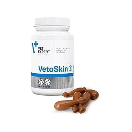 Supplementen voor honden en katten VetoSkin Twist Off, 300 mg, 60 capsules, VetExpert