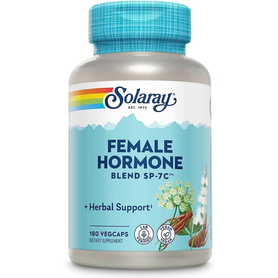 Vrouwelijk hormoonmengsel Solaray, 100 capsules, Secom