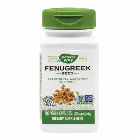 Fenugrec (Fenugreek) 610mg Nature's Way, 100 gélules, Secom