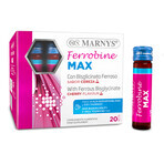 Ferrobine Max with Iron, Zinc and Vitamins, 20 Vials, Marnys