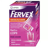 Fervex per bambini, 280 mg/100 mg/10 mg, senza zucchero, 8 bustine, Upsa