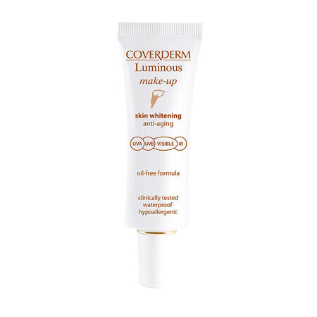 Base de maquillaje luminosa Spf 50, F 13, 30 ml, Coverderm