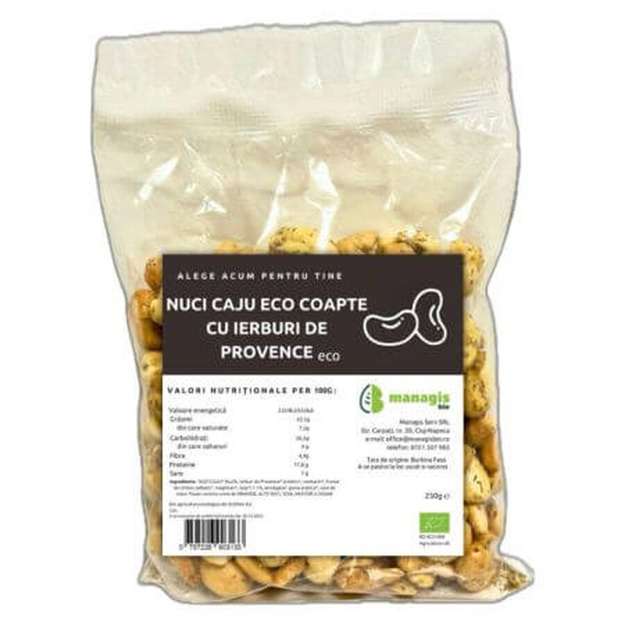 Biologische cashewnoten met Provençaalse kruiden, 250 g, Managis