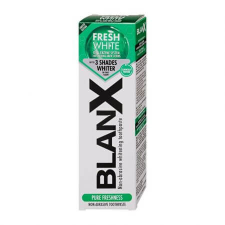 Dentifrice blanchissant à la menthe, 75ml, Blanx