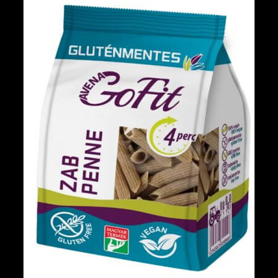 Pasta penne de avena sin gluten, 200 g, Avena Gofit