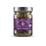 Sea salt flakes with basil and garlic, 100g, More Than Salt