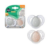 Sucettes de nuit orthodontiques, 6 - 18 mois, Steluta, 2 pièces, Tommee Tippee