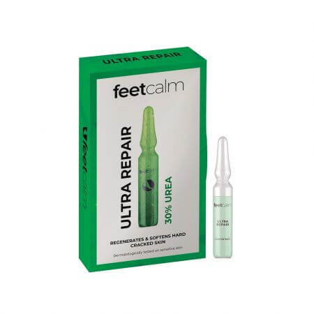 Fiale con Urea al 30% per piedi, 7 fiale x 2 ml, Foot Calm