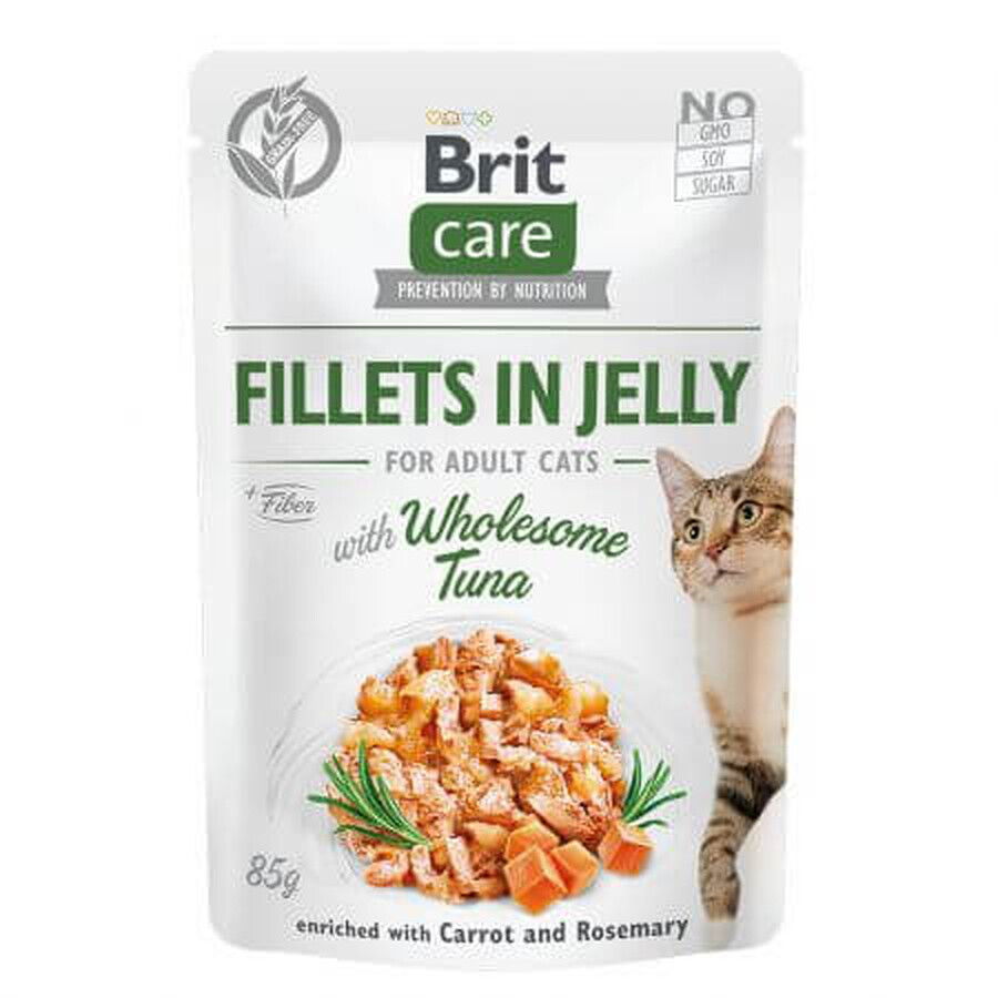 Brit Care Filets in Gelee Vollwertiger Thunfisch, 85 g, Brit