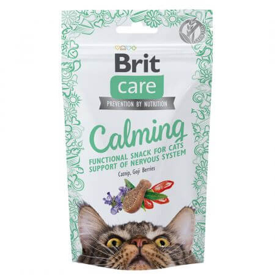 Beloningen ter ondersteuning van het zenuwstelsel bij katten Brit Care Snack Calming, 50 g, Brit