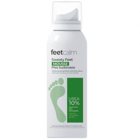 Schuim voor zweetvoeten met 10% Urea, 75 ml, Feet Calm