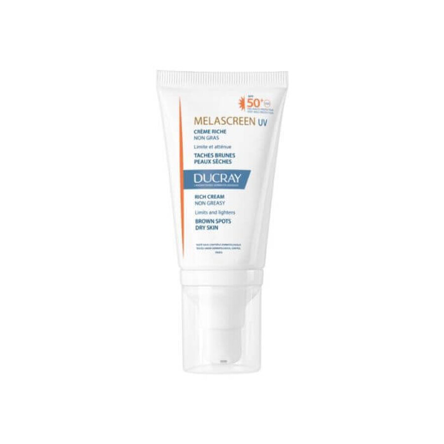 Ducray Melascreen Crema solare leggera contro le macchie di pigmentazione SPF 50+, 40 ml