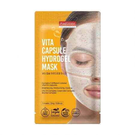 Masque hydrogel avec Vita 10 capsules, 24 g, Purederm