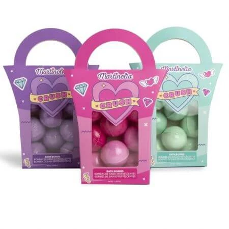Set badbommen, verschillende kleuren, Martinelia
