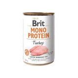 Nat kalkoenvoer voor honden Mono Protein Kalkoen, 400 g, Brit