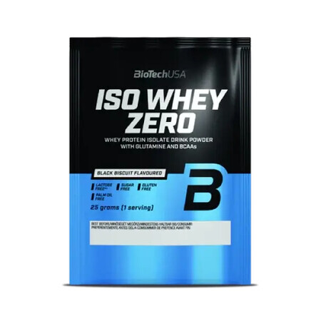 Iso Whey Zero Cookies and Cream Eiweißpulver, 25 g, Biotech USA