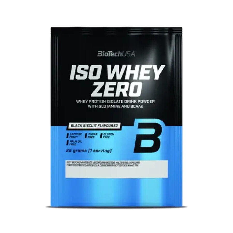 Iso Whey Zero Cookies and Cream eiwitpoeder, 25 g, Biotech USA