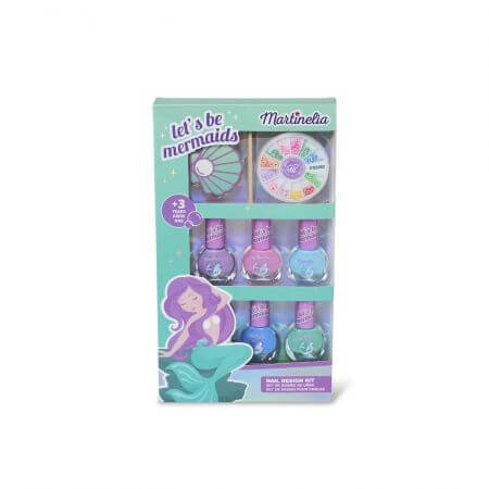 Set de manucure pour enfants Let's Be Mermaids, Martinelia