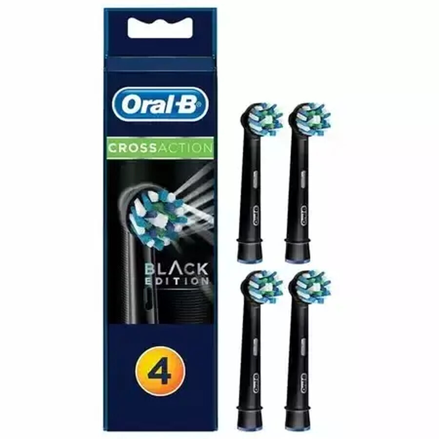 Recambios para cepillos eléctricos Cross Action Black Edition, 4 uds, Oral B