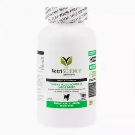 Groeisupplement voor honden Canine Plus Growth XL, 180 tabletten, Vetri Science