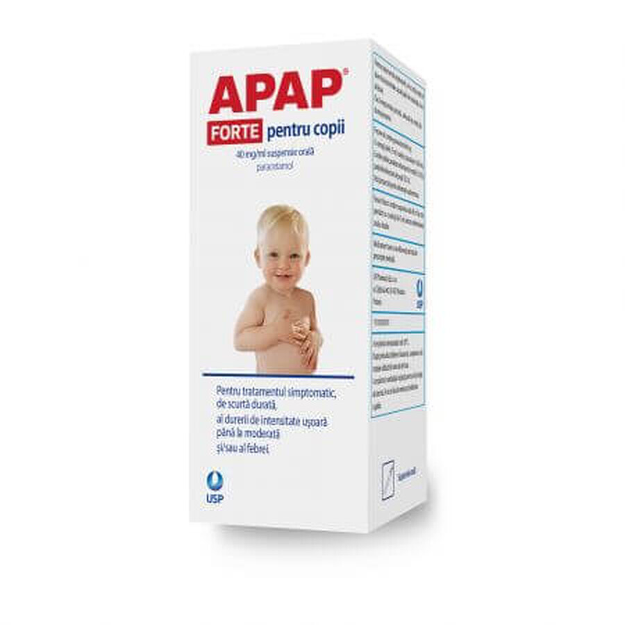 Apap Forte per bambini, sospensione orale da 40 mg/ml, 85 ml, USP