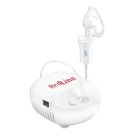 Dispositivo de aerosol RedLine NB-230C, mascarilla para niños y adultos, vaso nebulizador, partículas de 4 micras, nebulizador inhalador con compresor