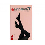 Open-toe pantyhose, No. 3, Black, Lady Gloria