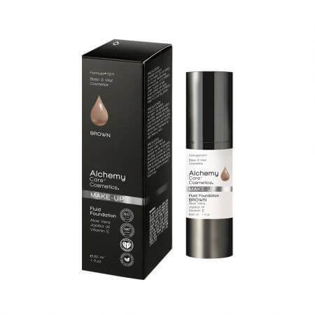 Fluid Foundation Fondotinta idratante marrone, 30 ml, Alchemy