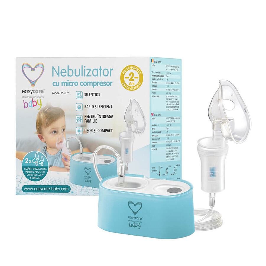 Nébuliseur avec micro compresseur modèle VP-D2, Easycare Baby