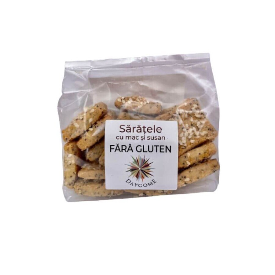 Saratele cu mac si susan fara gluten, 150g, Daycome