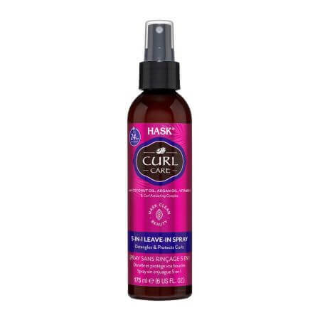 Curl Care 5 in 1 spray démêlant et protecteur de boucles, 175 ml, Hask