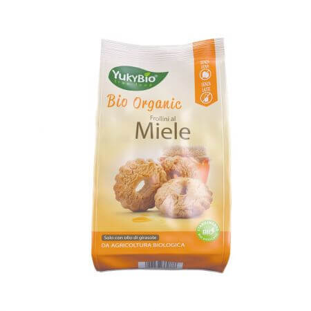 Organic biscuits with honey, 300 g, Yukybio