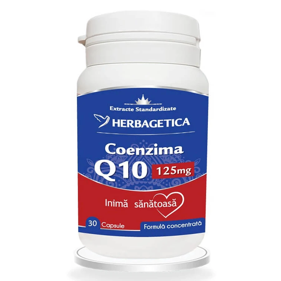 Co-enzym Q10, 125 mg, 30 capsules, Herbagetica