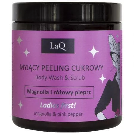 Douche- en peelinggel met magnolia en roze peper, 220 g, LaQ
